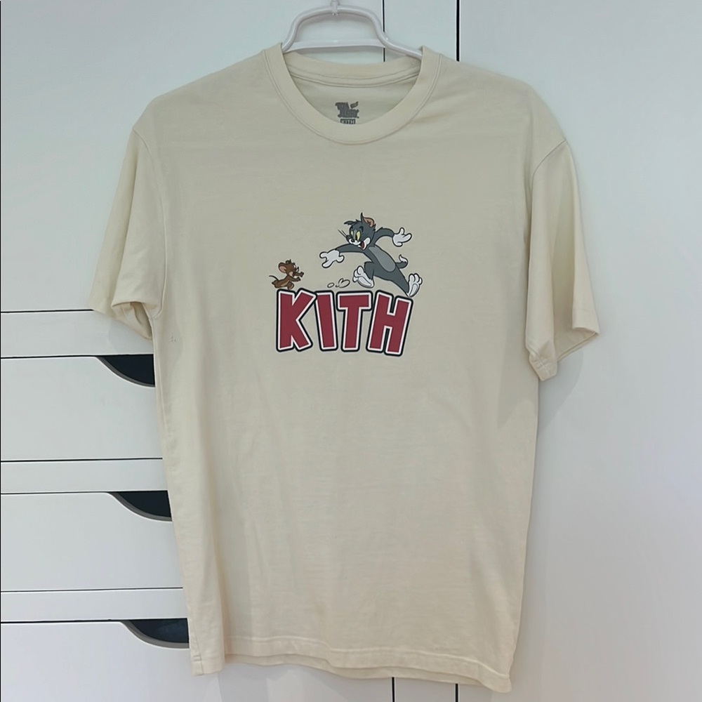 Kith x Tom & Jerry Cream Graphic T-Shirt NEVER WORN